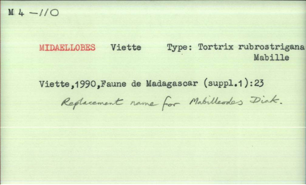 front of card